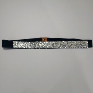 Elegant Silver Glitter Belt Plus Size.